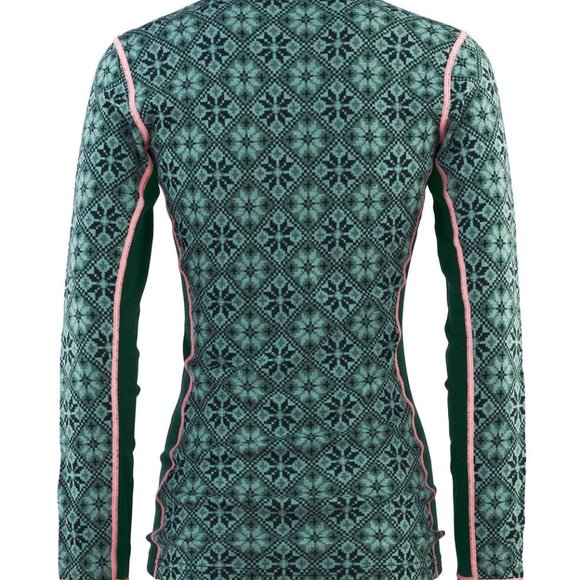 Kari Traa Rose Half-Zip Base Layer Top100% Merino Wool 622691 Murk Color NWT - Picture 4 of 4